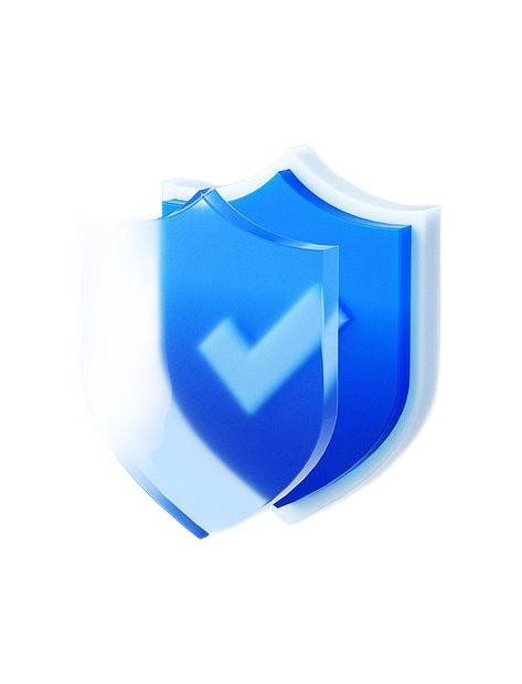 Shield with a checkmark representing secure, flexible tenor options